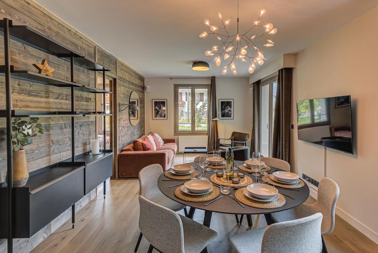 White Pearl A05 Modern Apartment Chamonix Alpes Travel Sleeps 4 To 6 מראה חיצוני תמונה