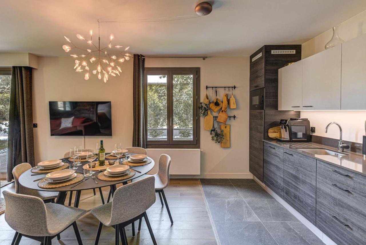 White Pearl A05 Modern Apartment Chamonix Alpes Travel Sleeps 4 To 6 מראה חיצוני תמונה