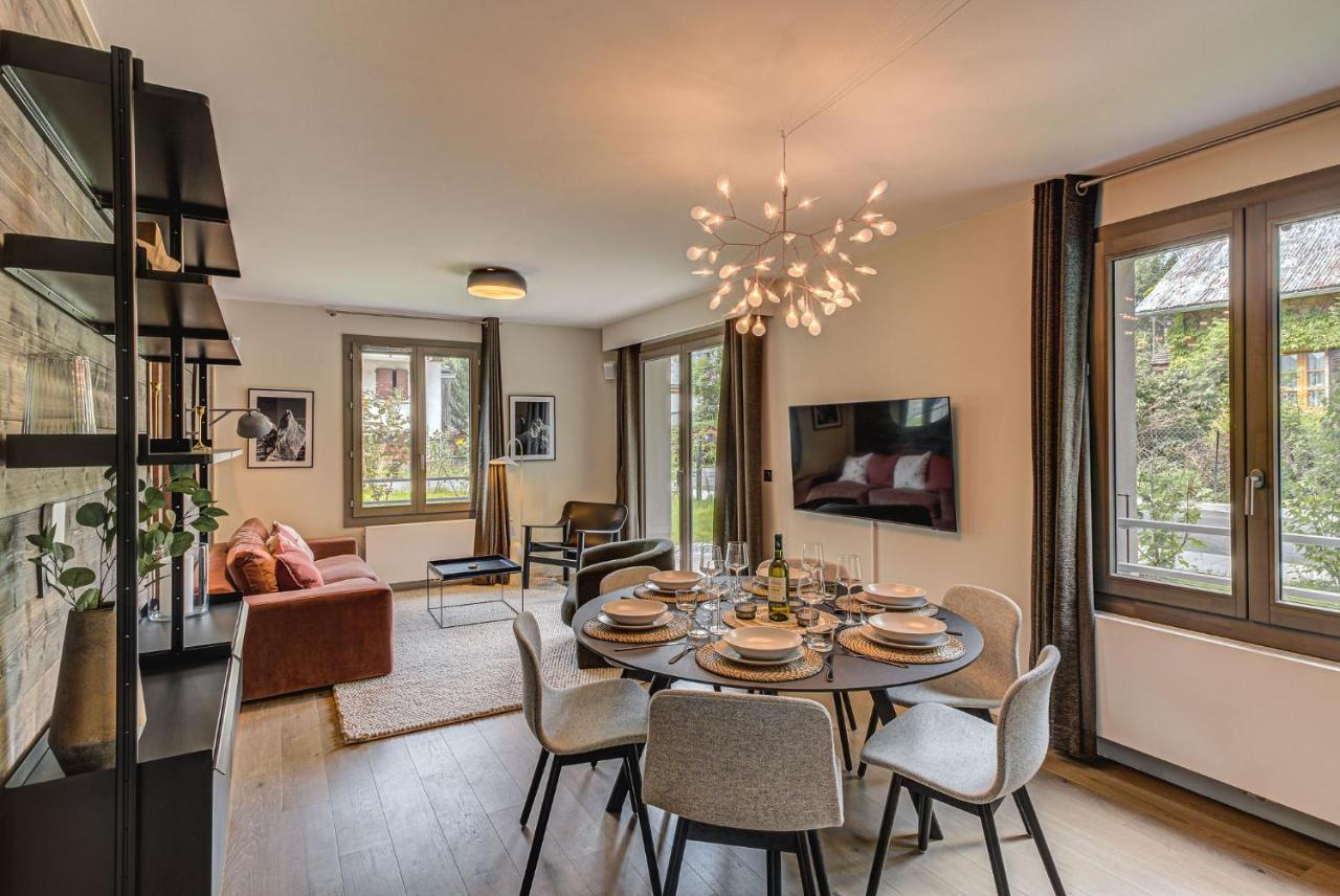 White Pearl A05 Modern Apartment Chamonix Alpes Travel Sleeps 4 To 6 מראה חיצוני תמונה